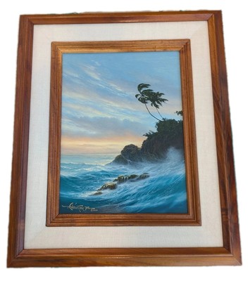 Roy Gonzalez Tabora High Winds Original Painting: Oil on Canvas 9X12 (Code 666)