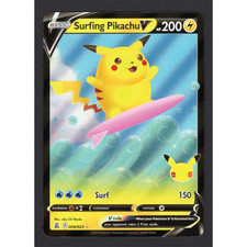 Surfing Pikachu V - 8/25 - Celebrations - Ultra Rare - Holo - LP on eBay