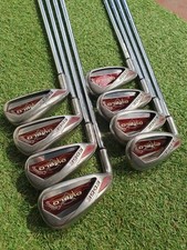 Callaway Diablo Irons. 4-pw +sw. Left Handed. Uniflex. Callaway Steel Shafts