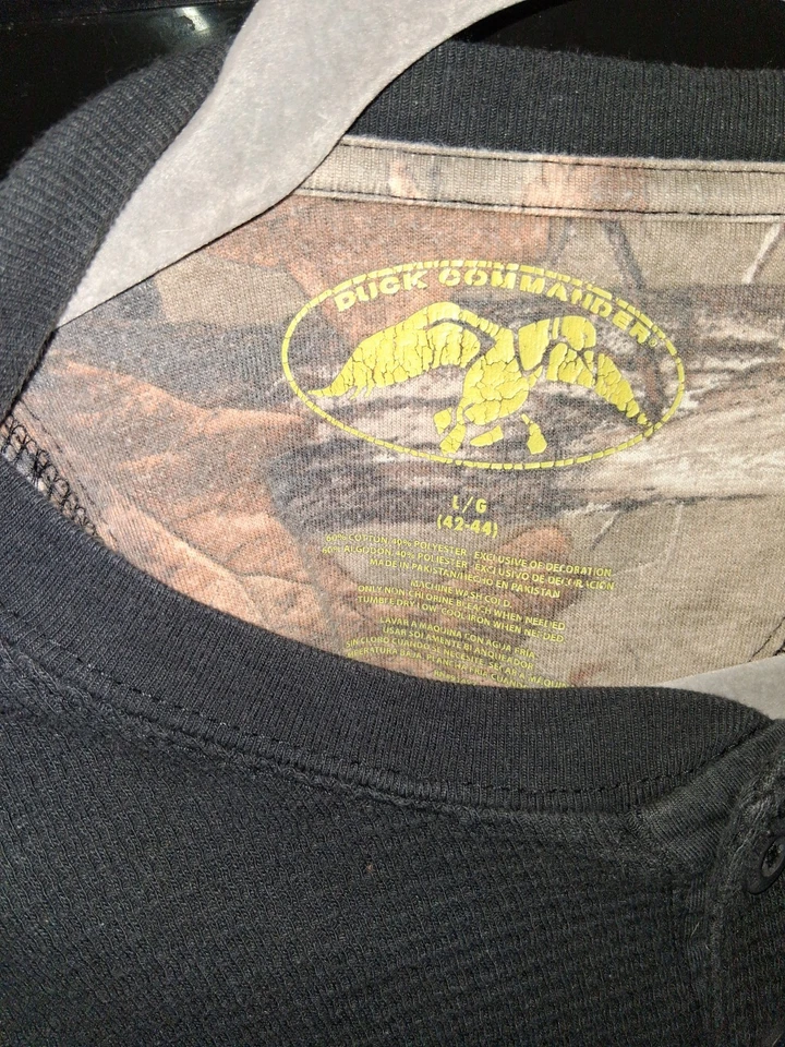 Duck Commander Men's Large Blue Long Sleeve Shirt - Image 3 of 4