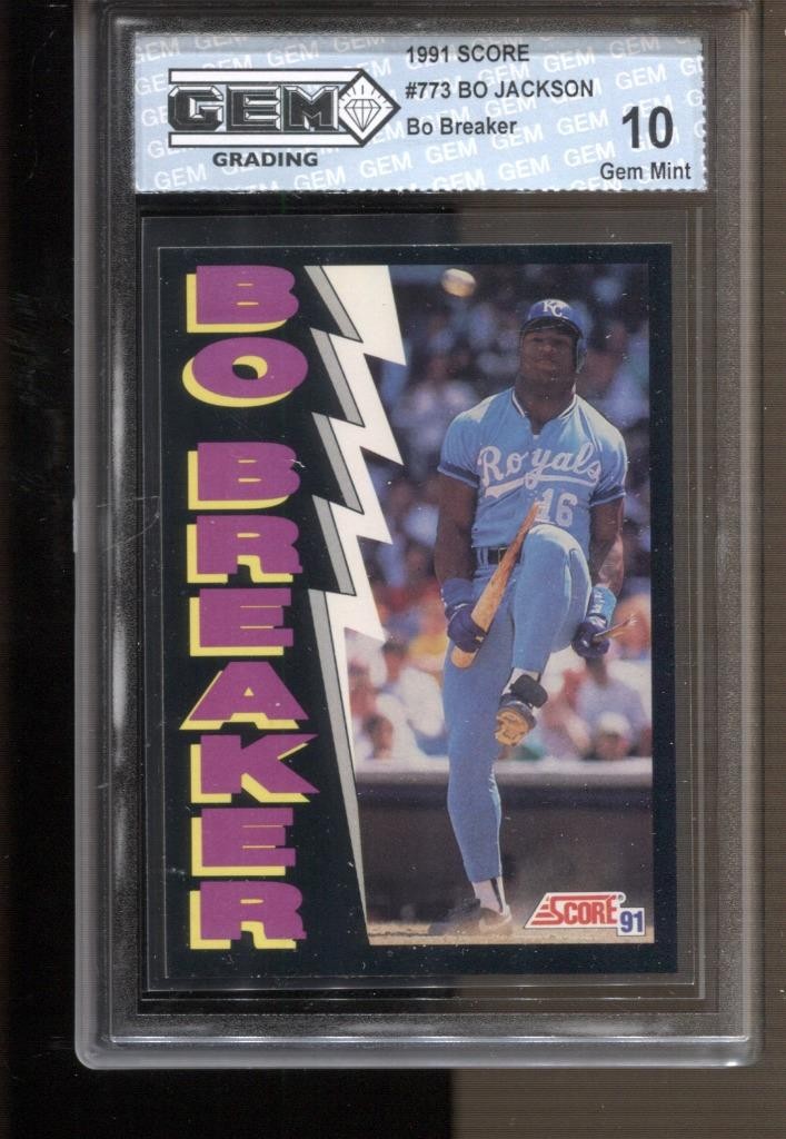 1991 Bo Jackson Score #773 Bo Breaker Gem Mint 10 Kansas City Royals