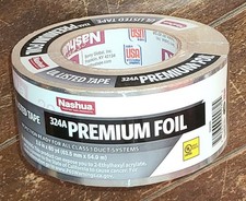 Nashua UL Listed Tape 324A PREMIUM FOIL 2.5" x 60yd Roll 1922376