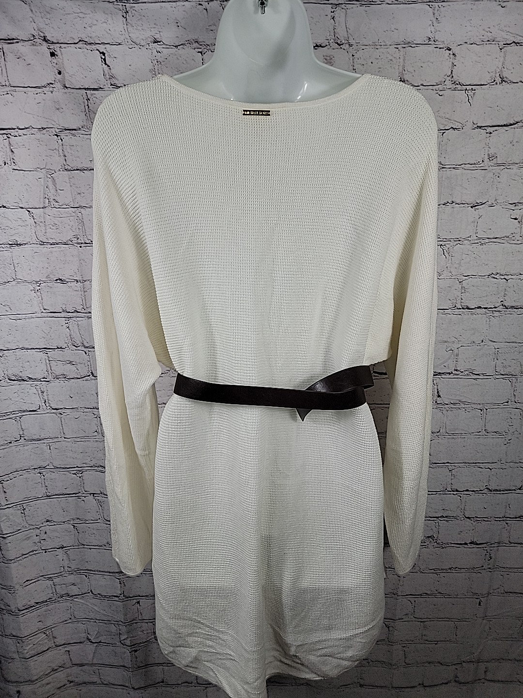 Michael Kors Basic Knit Long Sweater Split Hem Iv… - image 5