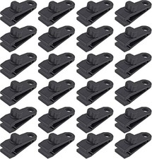24 Pcs Tarp Clips, Heavy Duty Lock Grip, Reusable Tarp Clamps for 24Pcs Clips