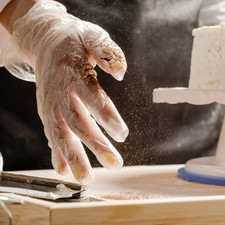 Compostable Disposable Gloves for Food Pre with US BPI ASTM D6400 and Europe ...