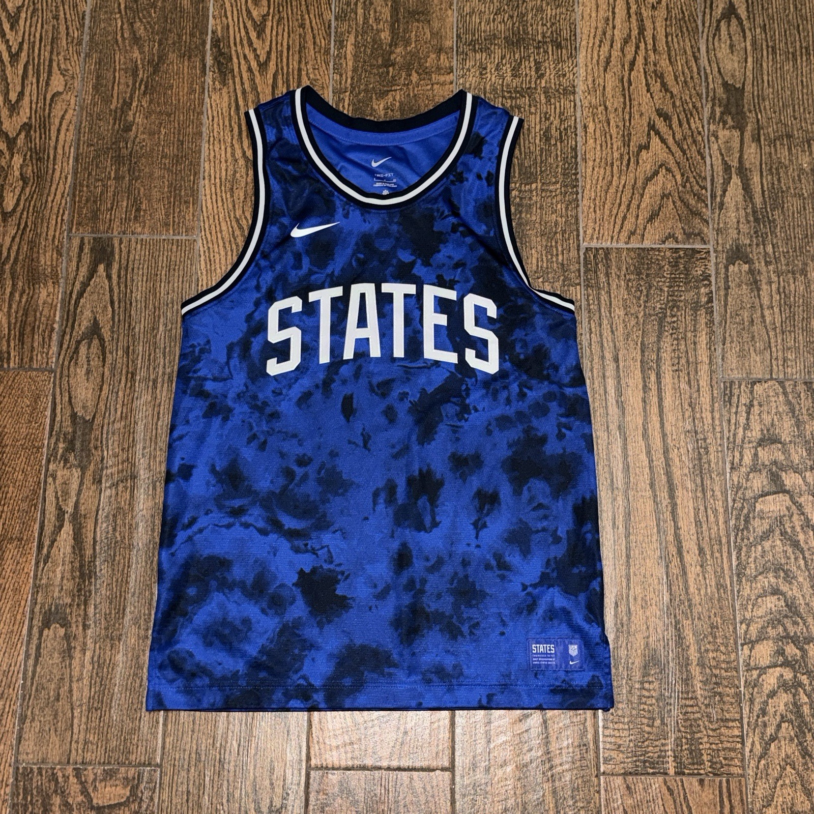 Team USA Soccer USMNT Mens Nike Dri-Fit Tank Basketball Jersey World Cup Small