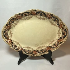 Dunn Bennett & Co. Clarion Platter Imperial Semi China 12.5" x 9"