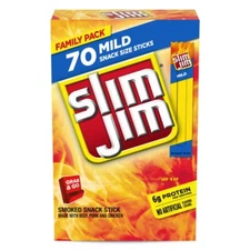 Slim Jim Mild Family Pack Meat Sticks - 19.6oz/70ct