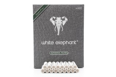 250 White Elephant Super Mix Pfeife Filter 9mm - Jumbo Paket pipe pipa filters