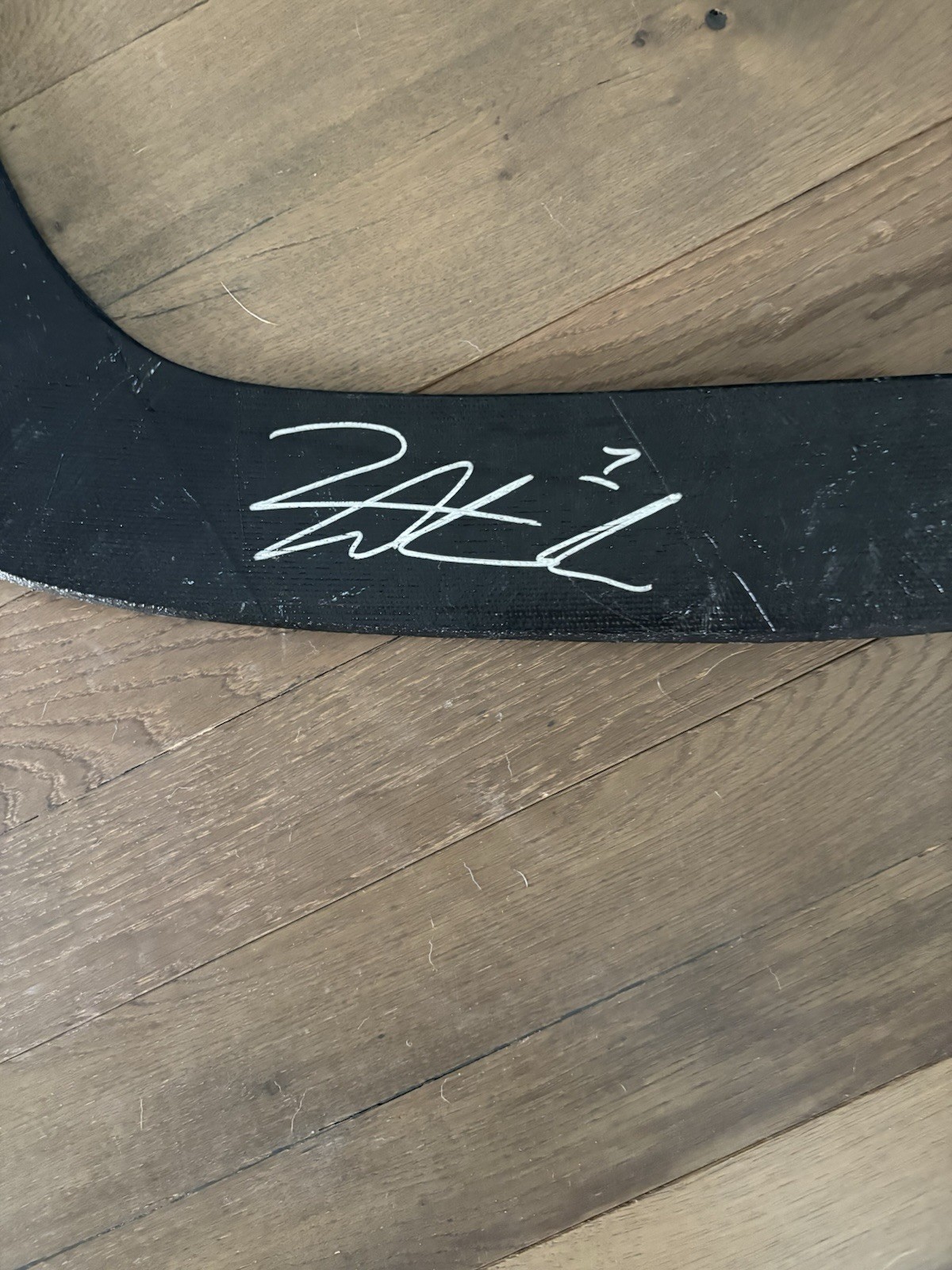 David Abeshire Autographed Signed Hockey Goalie Stick. NHL Colorado Avalanche.