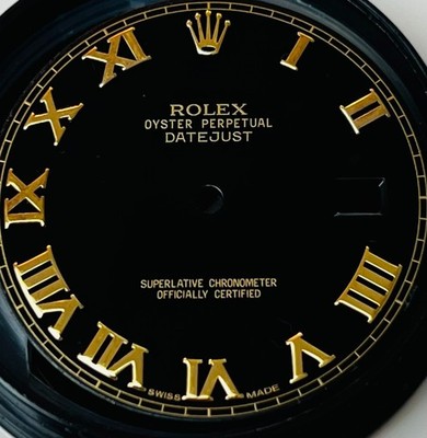 Original Rolex Datejust 41mm Zifferblatt, Black Roman, Ref. 126333 