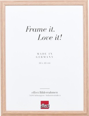 Effect Holzrahmen Profil 32 hellbraun 25x70 cm Museumsglas