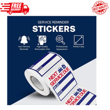 300 Oil Change Stickers Service Reminder Clear Window Lite Sticker Pack 2"x2" US