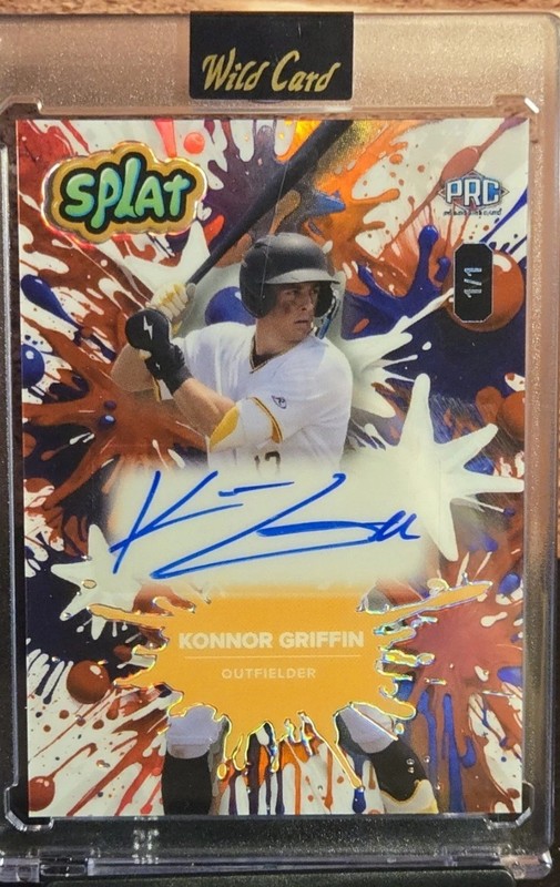 Konnor Griffin 1/1 Rookie Auto 2024 Wild Card Splat (Factory Sealed)