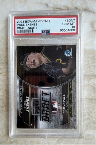 🔥🔥PAUL SKENES ROOKIE PSA10🔥🔥2023 Bowman Draft - Bowman Draft Night #BDN-7