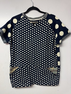 Made On The Earth Japan boutique Polka Dot Shirt Top Free Size Art To Wear A3