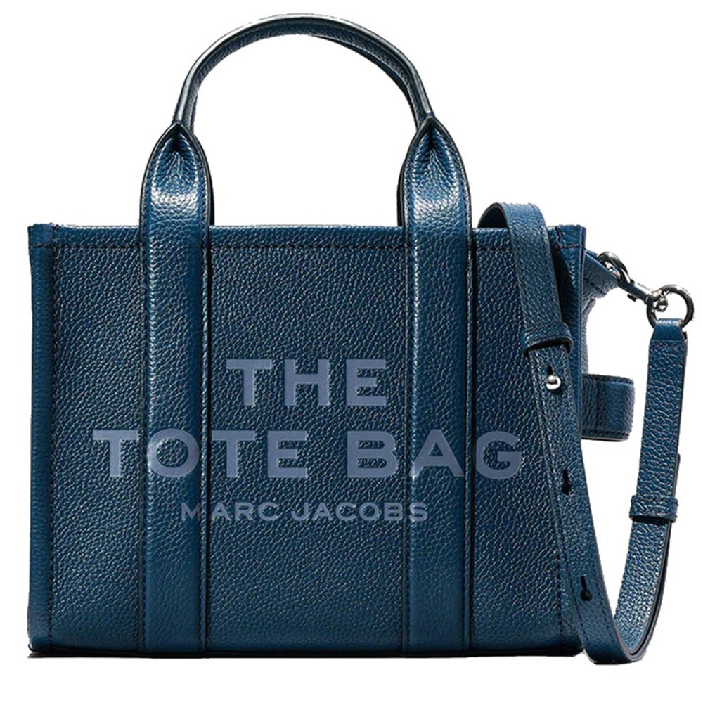 MARC JACOBS BLUE SEA THE SMALL LEATHER TOTE BAG - H009L01SP21-426