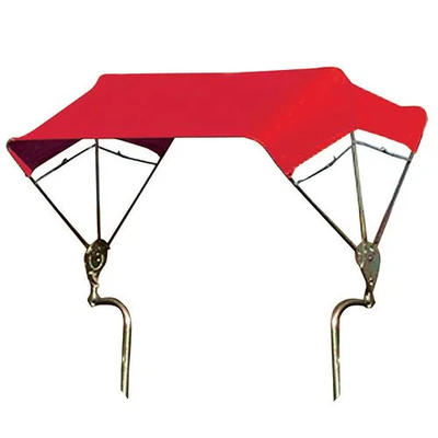 #ad #ad 3 Bow Tractor Canopy with Frame Fender Mount 40quot; Red $137.99