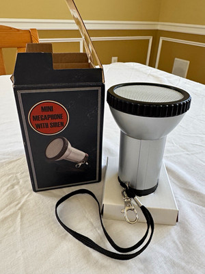 Mini Megaphone with Siren Extra Loud Handheld Voice Amplifier w/ Wrist Strap