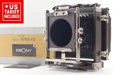 【Top MINT in Box】 EBONY New Wide 45 Wooden 4x5 Large Format Camera From JAPAN