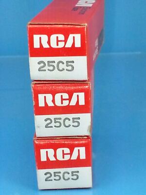 RCA 25C5  VTUBE NOS NIB Valvola Lampe  Röhre Valve SINGLE