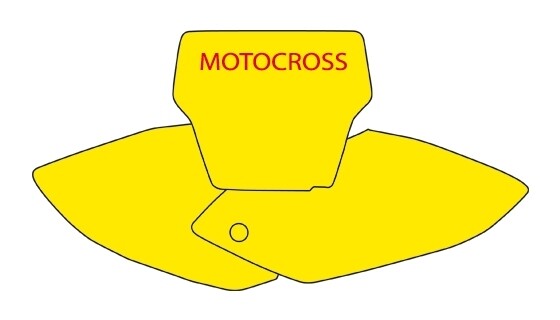 Autocollants Honda CRF 450 05-07 numéro de départ haute résistance