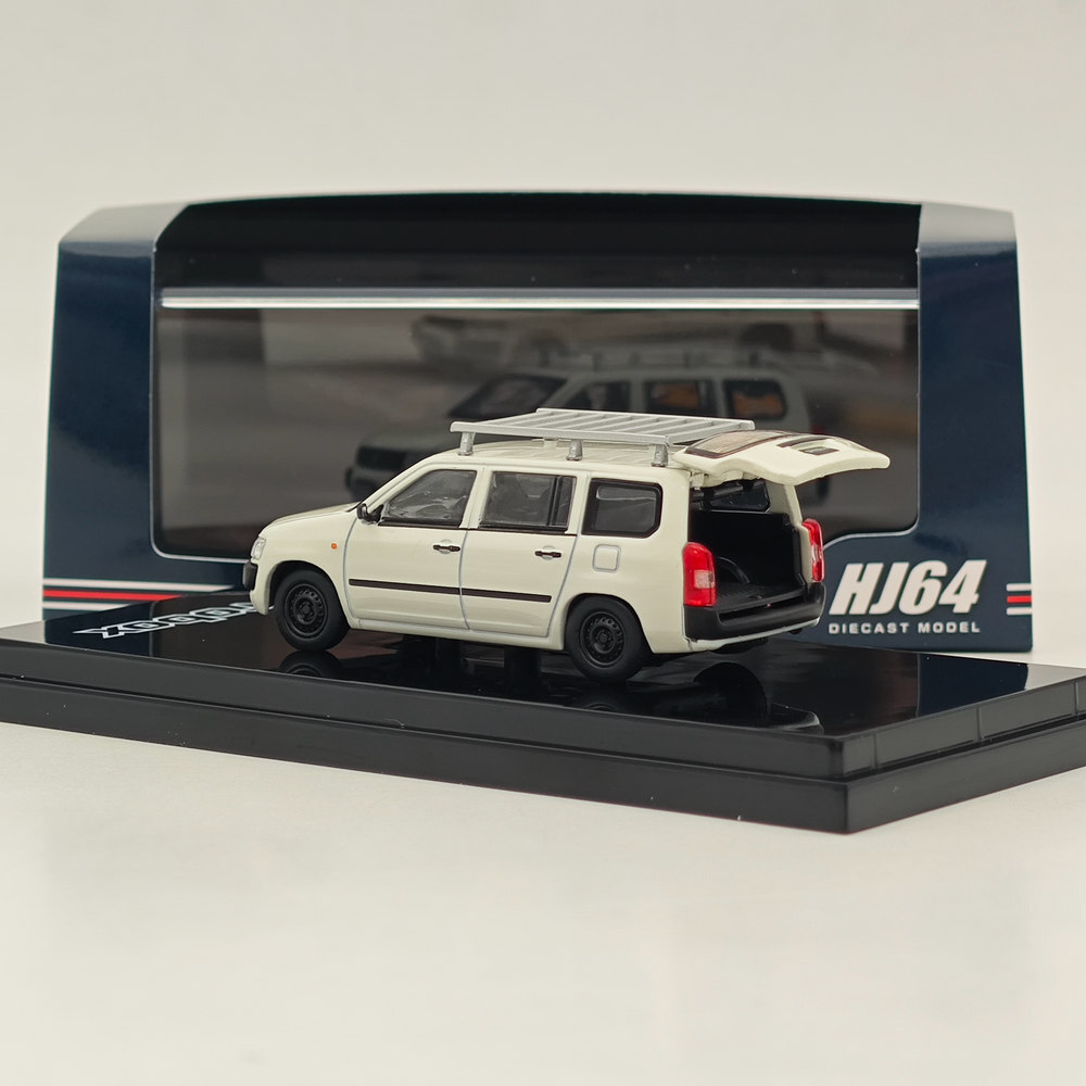 Hobby Japan 1/64 PROBOX Customized ver. with ROOF CARRIER White