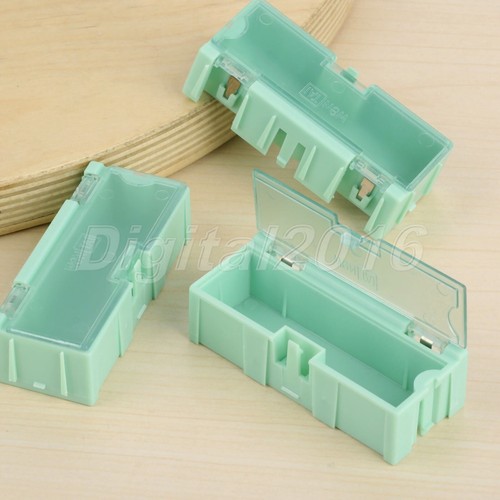 5Pcs Green Anti-Static Electronic Components SMD SMT Tool Parts Storage Box Case - Picture 9 of 10