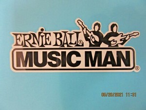 MUSICMAN ELECTRIC GUITARS ELECTRIC BASS ERNIE BALL DECAL CASE BUMPER STICKER NEW