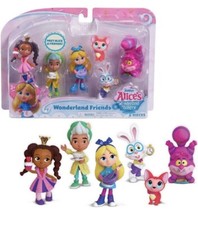 Disney Alice's Wonderland Bakery Friends Figurine Playset 6-Piece Toy Figures