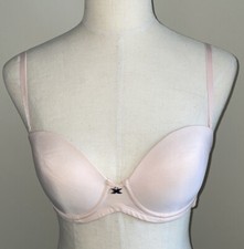 Vtg Fredericks of Hollywood Women X Bra Removable Straps 32C NO PUSH UP PADS