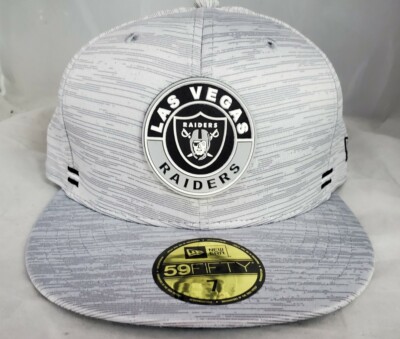 Las Vegas Raiders NFL NEW ERA Sideline Official 59FIFTY Fitted Hat Size 7 