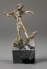 Attributed Salvador Dalí "Triton" Bronze Sculpture 220/350 Marble Base — photo 2