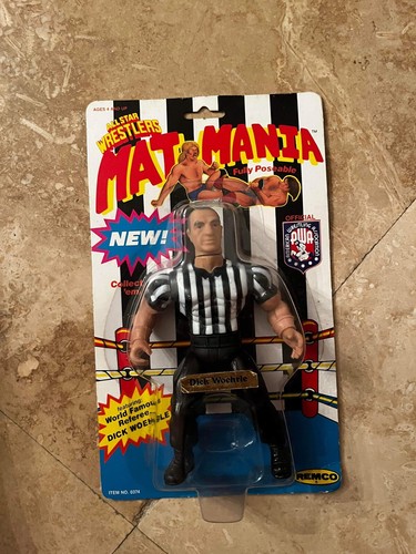 AWA Dick Woehrle New MOC Remco All Star Wrestlers Mat Mania Referee 1985 Vintage - Picture 2 of 8