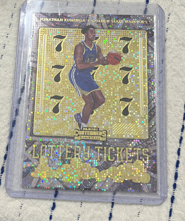 2021-22 Contenders Jonathan Kuminga RC Lottery Ticket Insert Warriors SP #7