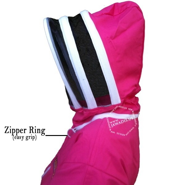 Jawadis Full Body Bee Suit Bundle – Fuchsia – 2XS Gloves, Hive Tool & Brush