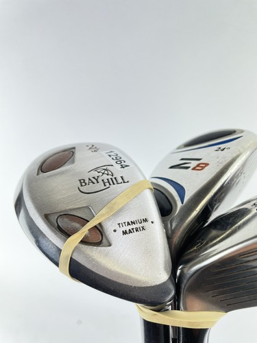 Mens Golf Hybrid Bundle Set 18,21 & 24 Degrees Regular Graphite /New Grips/12964 - Picture 21 of 21