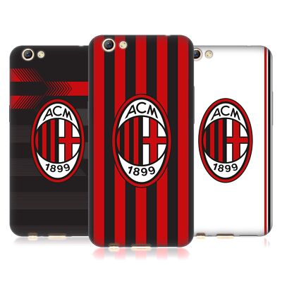 OFFIZIELLE AC MILAN 2018/19 KIT KAMM SOFT GEL HANDYHÜLLE FÜR OPPO HANDYS