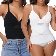 Women Slimming Full Body Shaper Butt Lifter Shapewear Tummy Control Bodysuits US