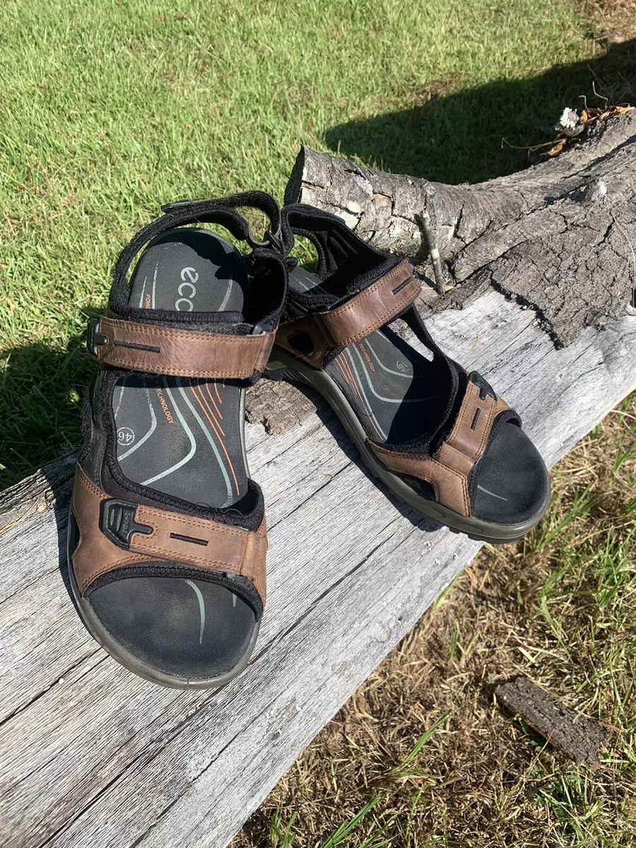 publikum kupon aritmetik Ecco Mens Sandals Size 46 EU 12US Brown leather Great For Walking Yucatan.  | eBay