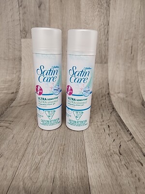 Gillette Satin Care Ultra Sensitive Irritation Defense Shave Gel 7 oz each PAIR