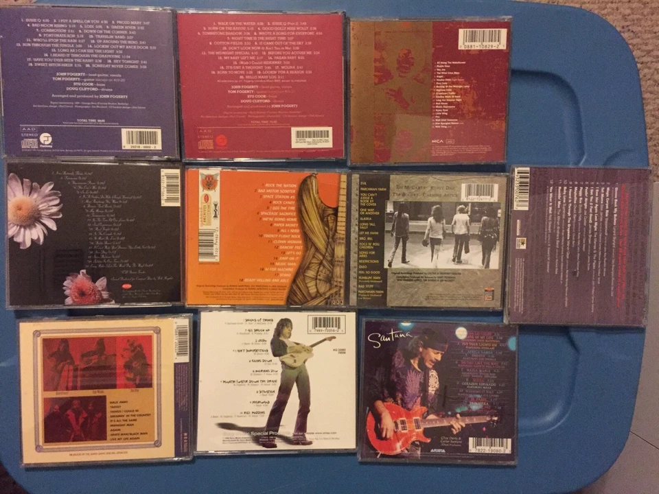 Jimi Hendrix C.C.R. James Gang Santana Jeff Beck Iron Butterfly Lot Of 10 Discs Foto 2 de 3
