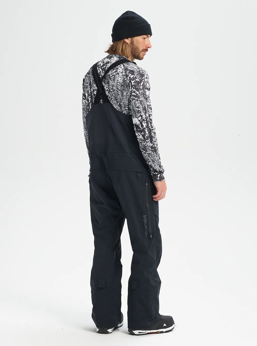 Men's Burton AK Gore-Tex Freebird Bib, True Blk, Small,new W Men's Burton AK Gore-Tex Freebird Bib, True Blk, Small,new W