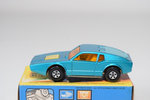 A94 1:64 3 INCH MATCHBOX SUPERFAST 65 SAAB SONETT III METALLIC BLUE NMIB - Picture 3 of 14