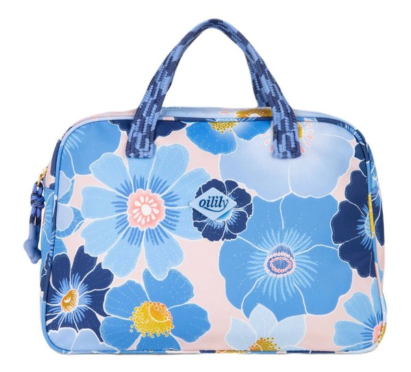 Oilily Celia Cosmetic Bag Handtasche Tasche Vista Blue Blau Flieder Neu-image