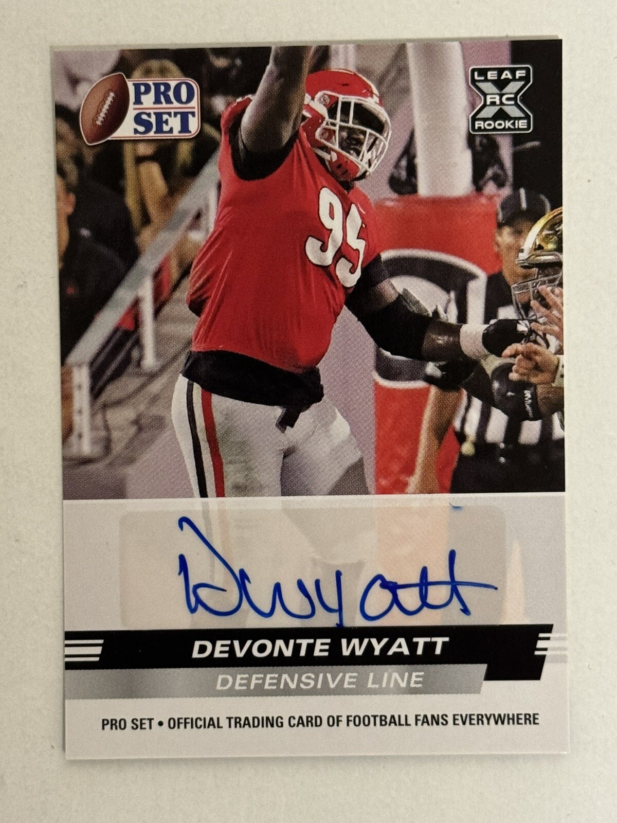 2022 Leaf Pro Set Football - Devonte Wyatt #PSA-DW2 - RC - Autograph