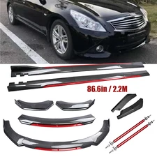 Front Bumper Lip Spoiler Splitter Carbon Fiber For Infiniti G37 Coupe Sedan