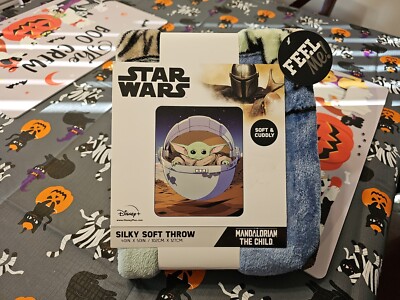 40" X 50" The Mandalorian Child Star Wars Silky Soft Throw Blanket New ...