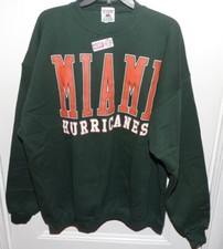 Vintage 90’s Miami Hurricanes Men’s Large Green Made In The USA by Galt Sand