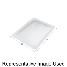 Icon 01853 RV Trailer Rectangular Outer Skylight 22" x 28" - White NEW
